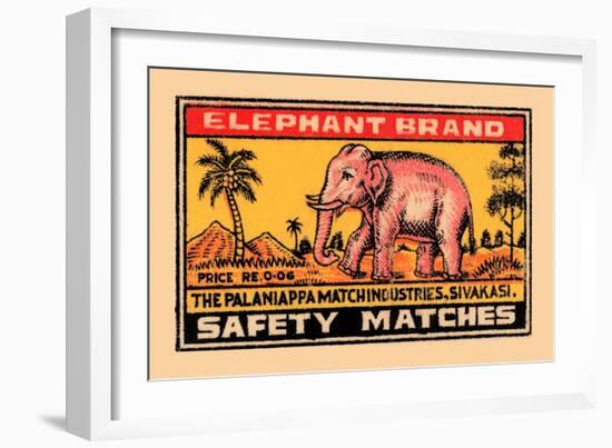 Elephant Brand-null-Framed Art Print