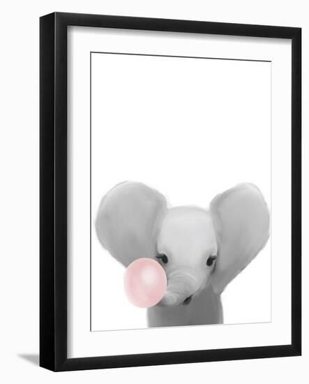 Elephant Bubble Gum.-Leah Straatsma-Framed Art Print