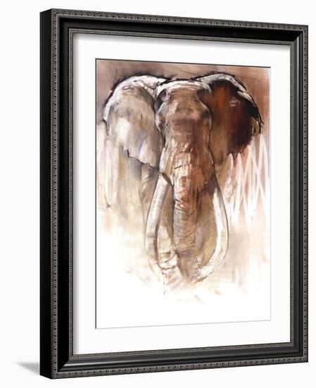 Elephant Bull-Mark Adlington-Framed Giclee Print