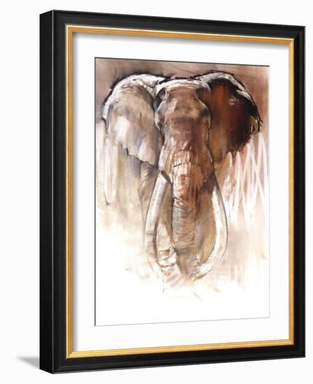 Elephant Bull-Mark Adlington-Framed Giclee Print