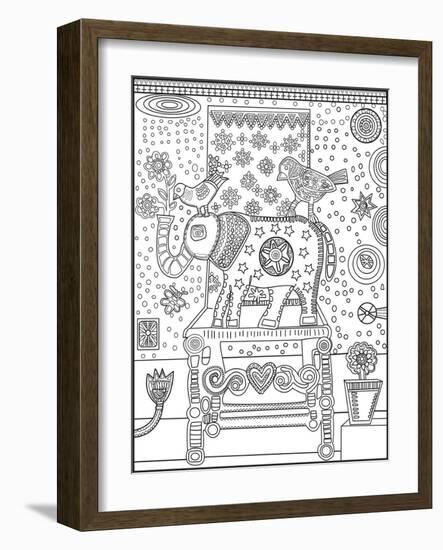 Elephant Chair CB-Jill Mayberg-Framed Giclee Print