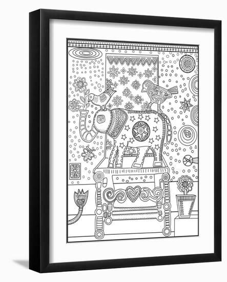 Elephant Chair CB-Jill Mayberg-Framed Giclee Print