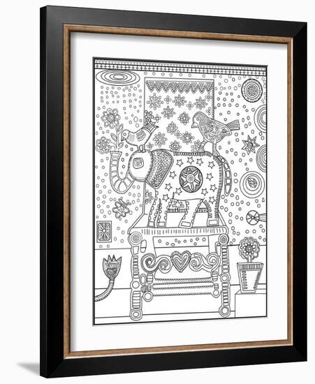 Elephant Chair CB-Jill Mayberg-Framed Giclee Print