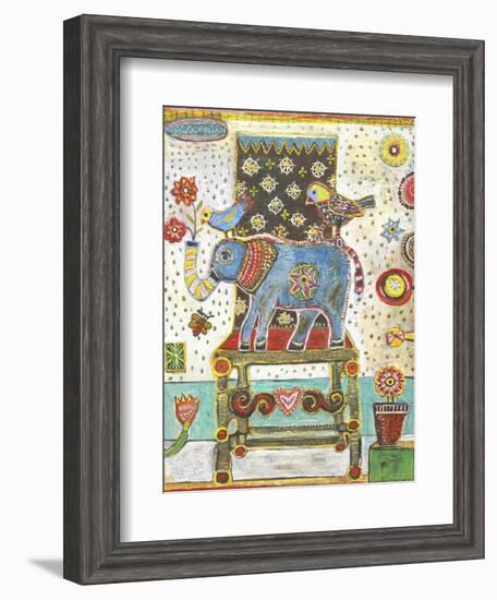 Elephant Chair-Jill Mayberg-Framed Giclee Print