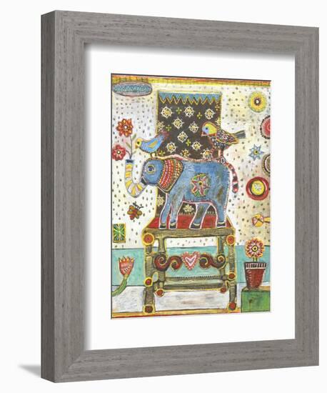 Elephant Chair-Jill Mayberg-Framed Giclee Print