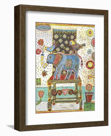 Elephant Chair-Jill Mayberg-Framed Giclee Print