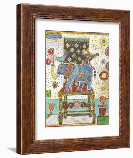 Elephant Chair-Jill Mayberg-Framed Giclee Print