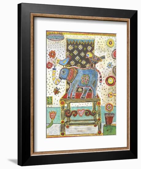 Elephant Chair-Jill Mayberg-Framed Giclee Print