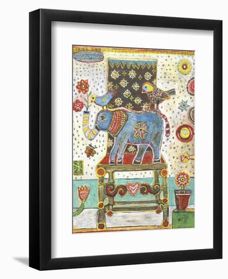 Elephant Chair-Jill Mayberg-Framed Giclee Print