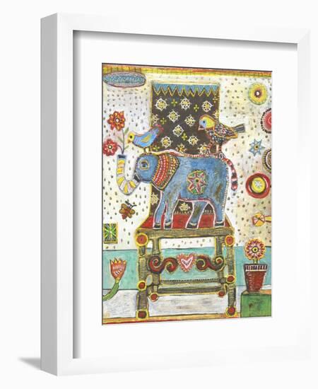 Elephant Chair-Jill Mayberg-Framed Giclee Print