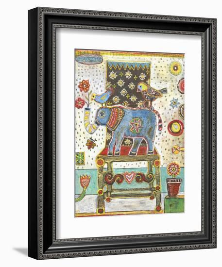 Elephant Chair-Jill Mayberg-Framed Giclee Print