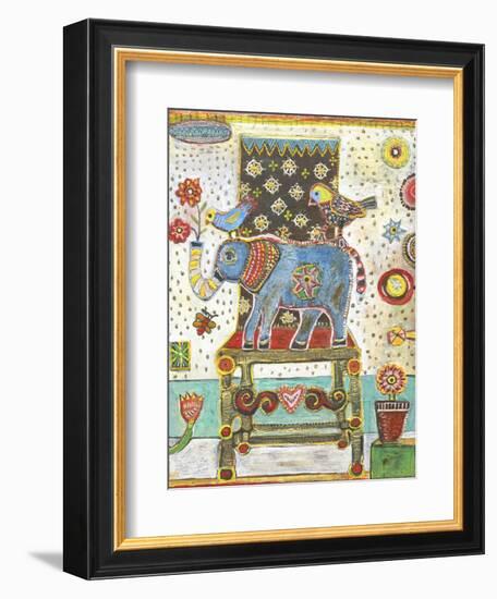 Elephant Chair-Jill Mayberg-Framed Giclee Print