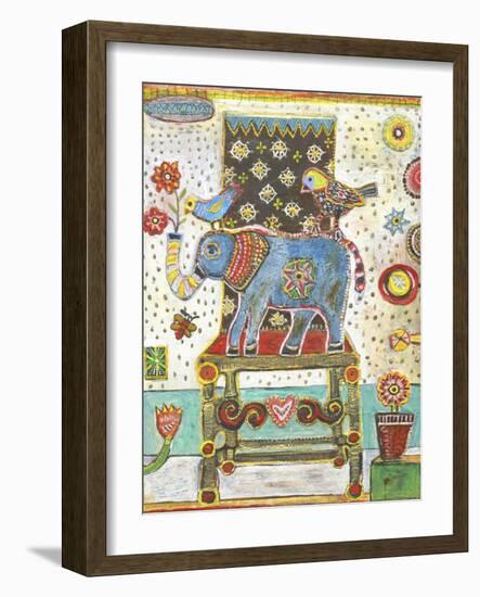 Elephant Chair-Jill Mayberg-Framed Giclee Print