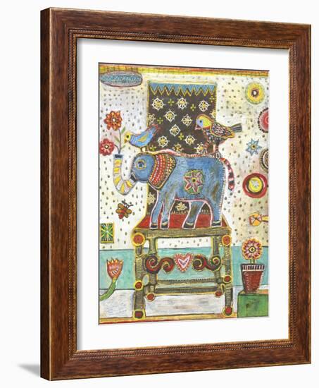 Elephant Chair-Jill Mayberg-Framed Giclee Print