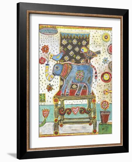 Elephant Chair-Jill Mayberg-Framed Giclee Print