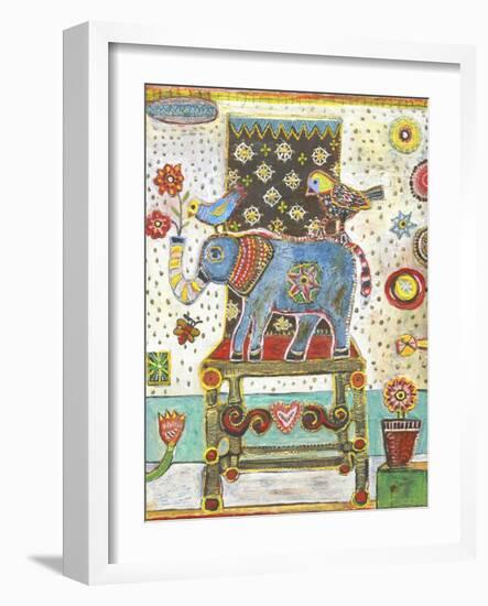 Elephant Chair-Jill Mayberg-Framed Giclee Print