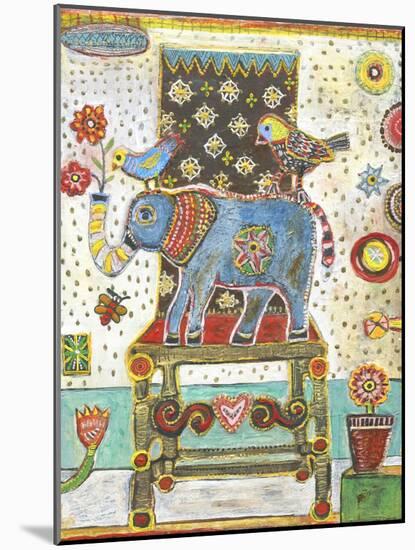 Elephant Chair-Jill Mayberg-Mounted Giclee Print
