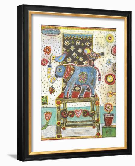 Elephant Chair-Jill Mayberg-Framed Giclee Print