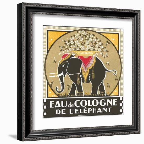 Elephant Cologne-null-Framed Art Print