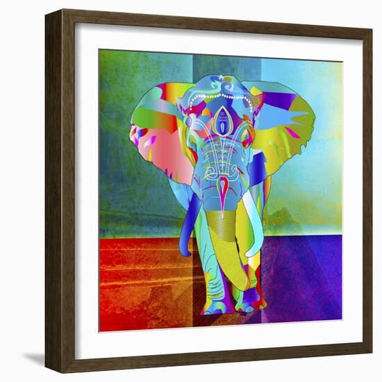 Elephant Color-Ata Alishahi-Framed Giclee Print