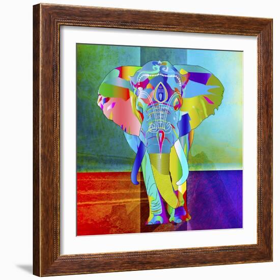 Elephant Color-Ata Alishahi-Framed Giclee Print