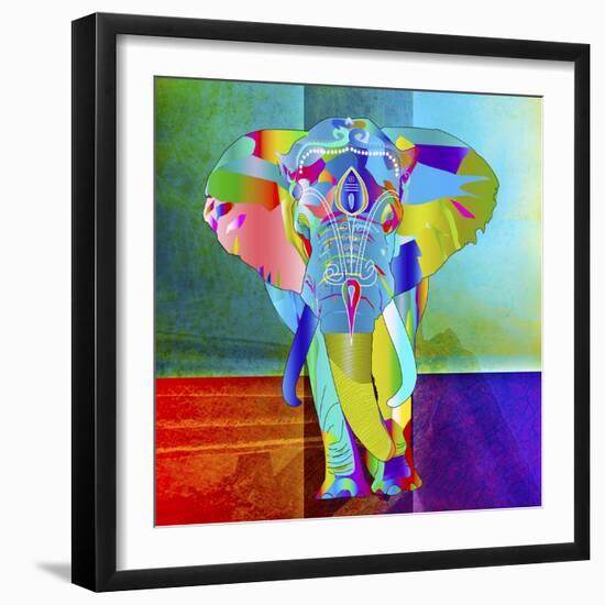 Elephant Color-Ata Alishahi-Framed Giclee Print