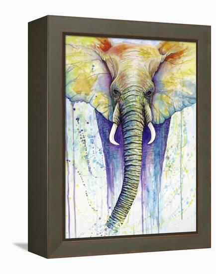 Elephant Colors-Michelle Faber-Framed Premier Image Canvas