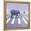 Elephant Crossing-Nancy Tillman-Framed Stretched Canvas