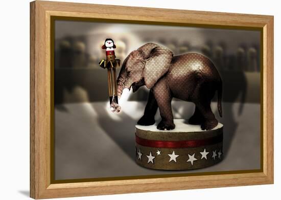 Elephant Dancer-Carrie Webster-Framed Premier Image Canvas