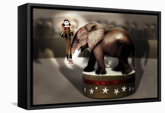 Elephant Dancer-Carrie Webster-Framed Premier Image Canvas