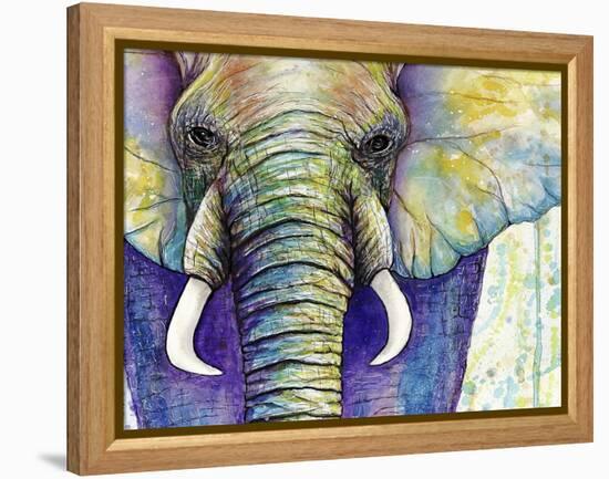 Elephant Face-Michelle Faber-Framed Premier Image Canvas