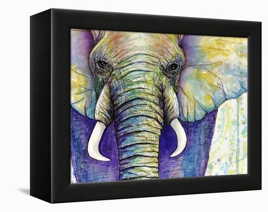 Elephant Face-Michelle Faber-Framed Premier Image Canvas