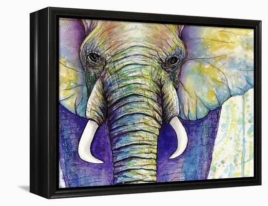 Elephant Face-Michelle Faber-Framed Premier Image Canvas