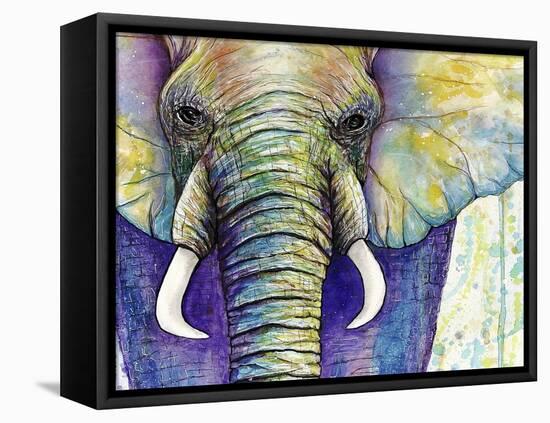 Elephant Face-Michelle Faber-Framed Premier Image Canvas