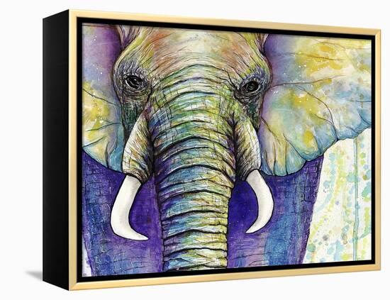 Elephant Face-Michelle Faber-Framed Premier Image Canvas