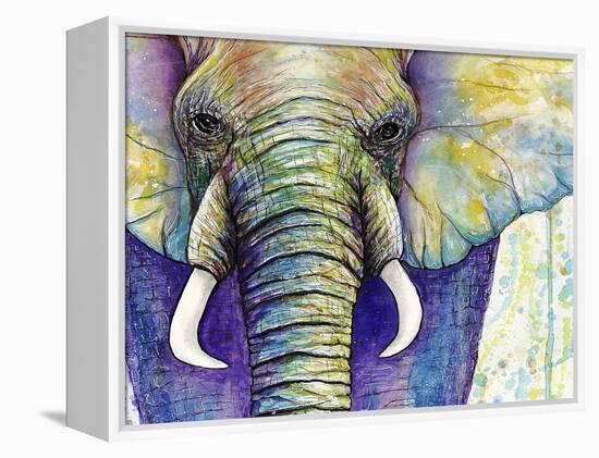 Elephant Face-Michelle Faber-Framed Premier Image Canvas