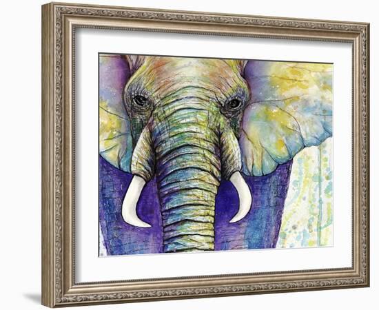 Elephant Face-Michelle Faber-Framed Giclee Print