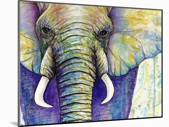 Elephant Face-Michelle Faber-Mounted Giclee Print