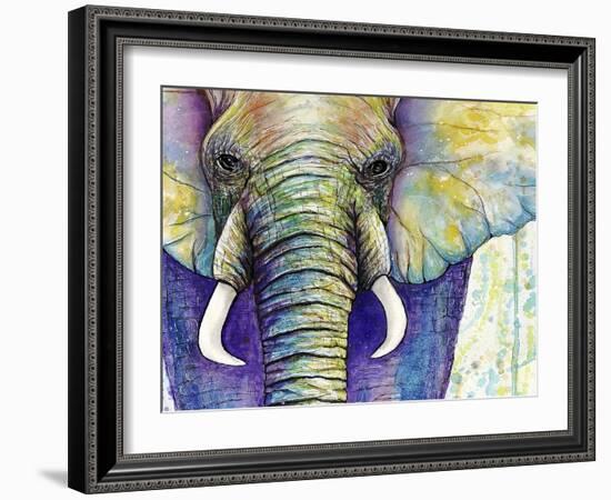 Elephant Face-Michelle Faber-Framed Giclee Print