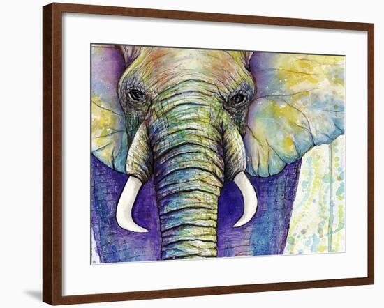 Elephant Face-Michelle Faber-Framed Giclee Print