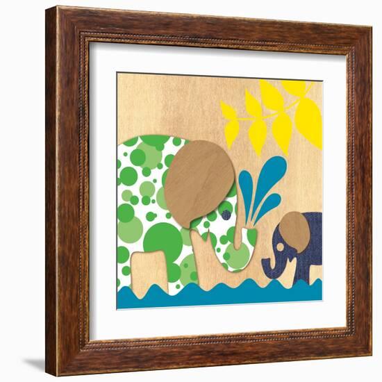 Elephant Family-Z Studio-Framed Art Print