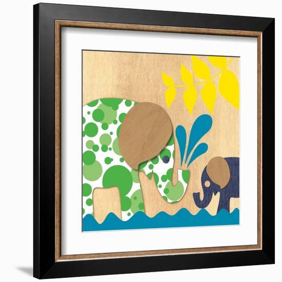 Elephant Family-Z Studio-Framed Art Print