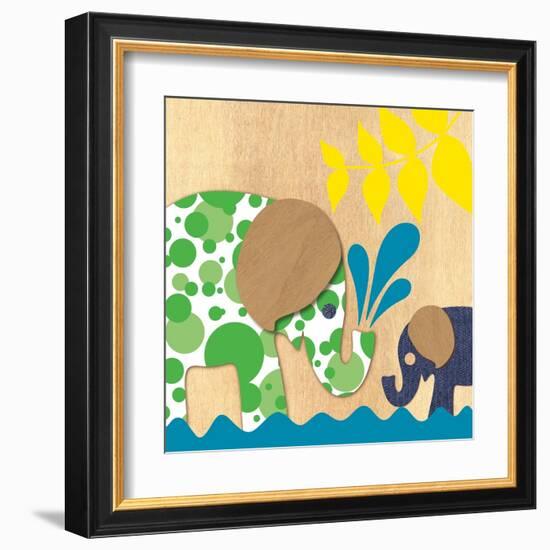 Elephant Family-Z Studio-Framed Art Print