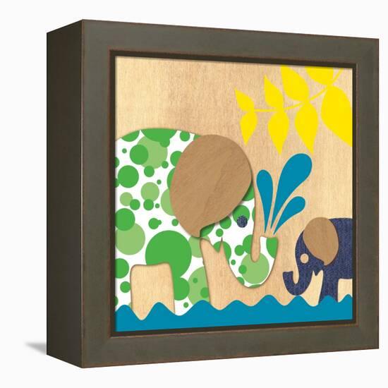 Elephant Family-Z Studio-Framed Stretched Canvas