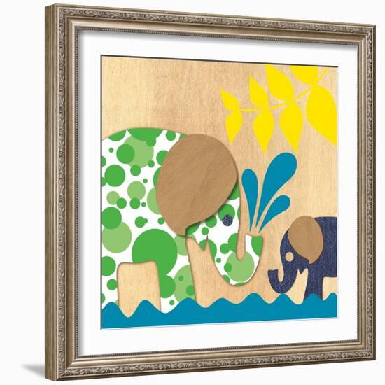 Elephant Family-Z Studio-Framed Art Print