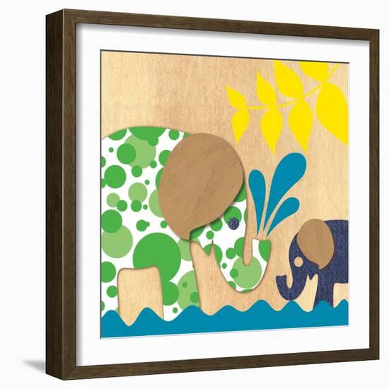 Elephant Family-Z Studio-Framed Art Print