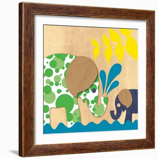 Elephant Family-Z Studio-Framed Art Print