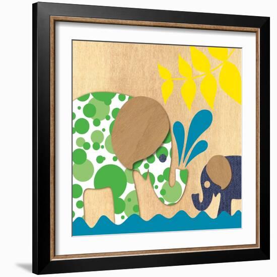 Elephant Family-Z Studio-Framed Art Print