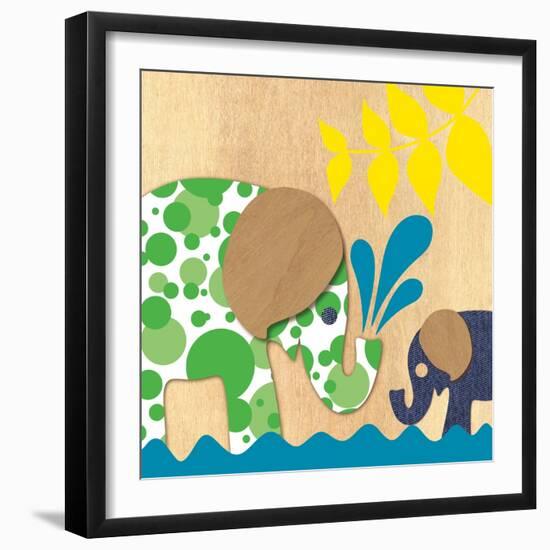 Elephant Family-Z Studio-Framed Art Print