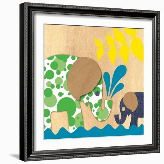 Elephant Family-Z Studio-Framed Art Print